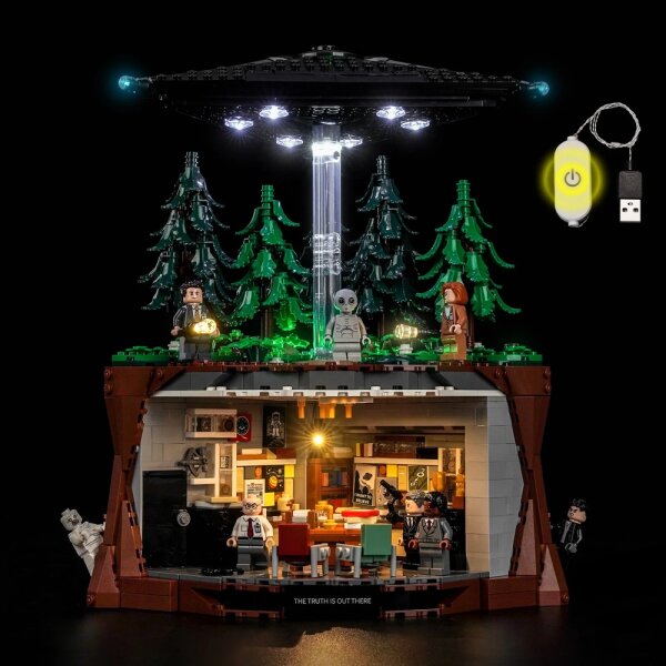 BB LED Lighting Set for LEGO&reg; 21369 The X-Files including remote control
