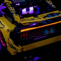 BB LED Beleuchtungs-Set f&uuml;r LEGO&reg; 42236 Ford Mustang GT Auto aus der Tuning-Werkstatt mit Fernbedienung