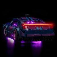 BB LED Beleuchtungs-Set f&uuml;r LEGO&reg; 42236 Ford Mustang GT Auto aus der Tuning-Werkstatt mit Fernbedienung