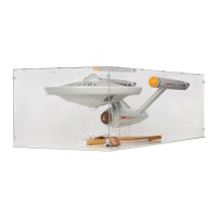 Acrylic display for Playmobil 70548 Star Trek U.S.S. Enterpirse NCC-1701 (With white floor)