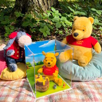 Acryl-Display f&uuml;r LEGO&reg; 43300 Winnie Puuh (Mit Hintergrundbild & weissem Boden)