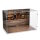 Acrylic Display Case for LEGO&reg; 11376 Ford Model T (with Retro Street Scene Background Image & Cobblestone Base Design)