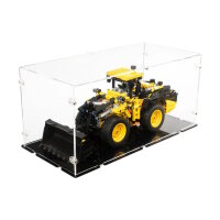 Display in acrilico per LEGO&reg; 42209 Pala gommata Volvo L120 Electric (con fondo nero)