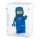 Pr&eacute;sentoir en acrylique pour LEGO&reg; 40921 Minifigurine d&rsquo;astronaute bleu grand format (avec fond blanc)