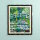 Acrylic wall display for LEGO&reg; 31220 Claude Monet Bridge over a Pond of Water Lilies (with black background)