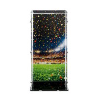 Acryl-Display f&uuml;r LEGO&reg; 43020 Offizieller Pokal der FIFA Fussball-Weltmeisterschaft  (Mit Hintergrundbild & schwarzem Boden)