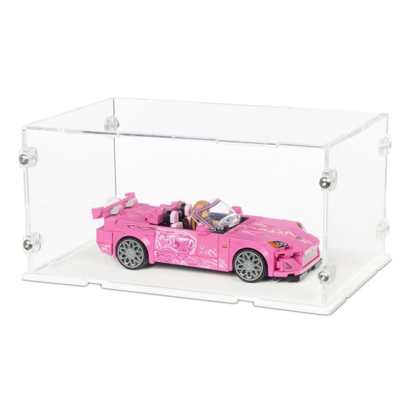 Pr&eacute;sentoir en acrylique pour LEGO&reg; 77241 2 Fast 2 Furious Honda S2000 (avec fond noir)
