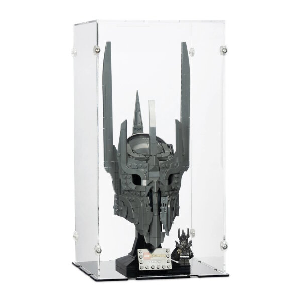 Acrylic display for LEGO&reg; 11373 The Lord of the Rings - Sauron&rsquo;s Helmet (With black floor)