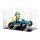 Acryl-Display f&uuml;r LEGO&reg; 72050 Mario Kart Luigi & Turboflitzer (Mit schwarzem Boden)
