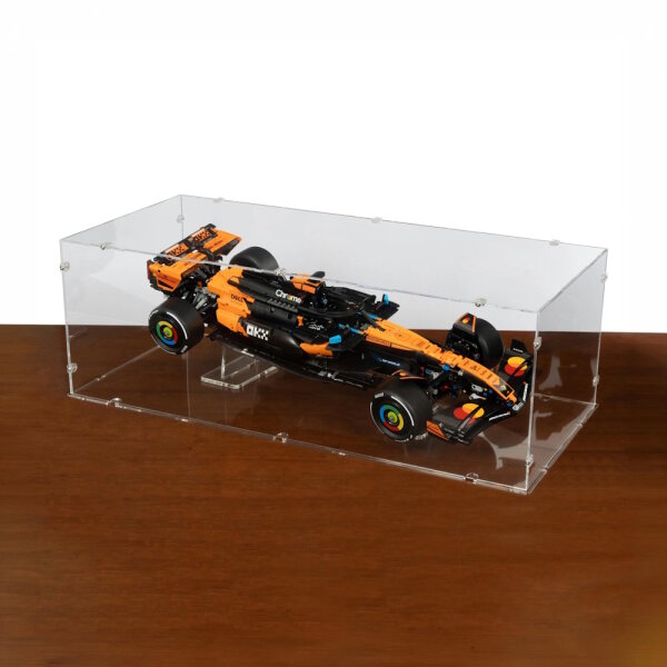 Acryl-Display XL f&uuml;r LEGO&reg; 42228 McLaren MCL39 F1 Rennwagen (Mit klarem Boden & 2 Acryl-St&auml;nder, Stapelbar)