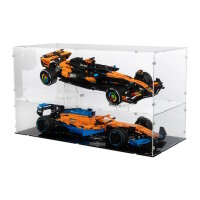Acryl-Display XL f&uuml;r LEGO&reg; 42228 McLaren MCL39 F1 Rennwagen (Mit klarem Boden & 2 Acryl-St&auml;nder, Stapelbar)