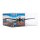 Pr&eacute;sentoir en acrylique pour LEGO&reg; 11378 Avion de ligne Douglas DC-3 de la PAN AM (avec image darri&egrave;re-plan et base noire)