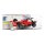 Acrylic display for LEGO&reg; 11375 Ferrari F2004 & Michael Schumacher (With background image & black base)