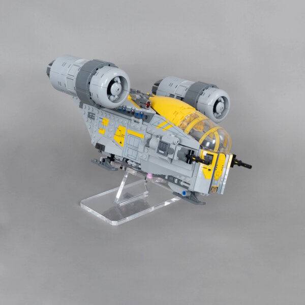 Acryl-St&auml;nder f&uuml;r LEGO&reg; 75447 Star Wars - Razor Crest (Angewinkelt 6 cm hoch)