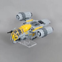 Acryl-St&auml;nder f&uuml;r LEGO&reg; 75447 Star Wars - Razor Crest (Angewinkelt 6 cm hoch)