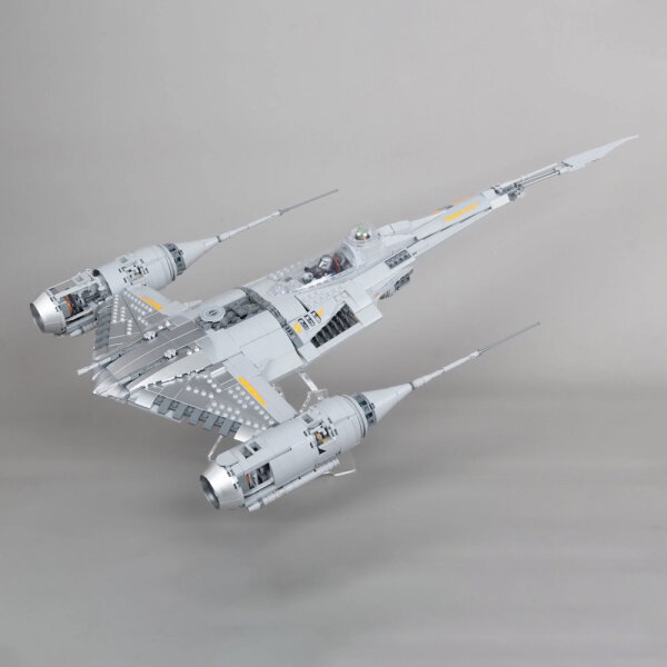 Supporto 2 in 1 in acrilico per LEGO&reg; 75442 Star Wars - N-1 Starfighter del Mandaloriano (regolabile)