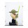 Acryl-Display f&uuml;r LEGO&reg; 75438 Star Wars - Yoda B&uuml;ste (Mit schwarzem Boden)