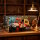 Acryl-Display f&uuml;r LEGO&reg; 77984 Jurassic Park Jeep Wrangler  (Mit Hintergrundbild & schwarzem Boden)