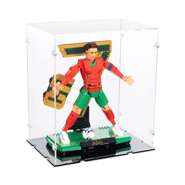 Acrylic display for 46016 Cristiano Ronaldo &ndash; Football Legend (With black floor)