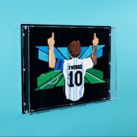 Acryl-Wand-Display f&uuml;r LEGO&reg; 43018 Lionel Messi...