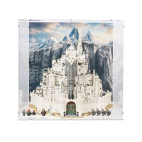 Acrylic display for LEGO&reg; 11377 The Lord of the Rings - Minas Tirith (With background image & white base)