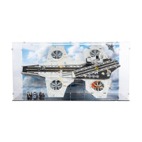 Pr&eacute;sentoir & Support 2en1 en acrylique pour  LEGO&reg; 76354 L&rsquo;h&eacute;liporteur du SHIELD With background image & black base)