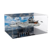 Acryl-Display XL & 2in1 St&auml;nder f&uuml;r LEGO&reg; 76354 S.H.I.E.L.D.-Helicarrier (Mit Hintergrundbild & schwarzem Boden)