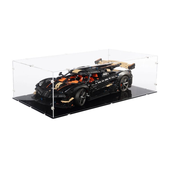 Acrylic display for LEGO&reg; 42232 Koenigsegg Sadairs Spear Megacar (With black floor)