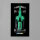 Supporto da parete in acrilico per LEGO&reg; 42240 Auto F1&reg; Aston Martin Aramco AMR25 (con fondo nero)