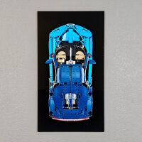 Acryl-Wand-Halterung f&uuml;r LEGO&reg; 42083 Bugatti...