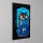 Supporto da parete in acrilico per LEGO&reg; 42083 Bugatti Chiron (con sfondo nero)