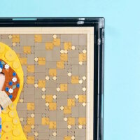 Acryl-Wand-Display f&uuml;r LEGO&reg; 31221 Gustav Klimt - Der Kuss (Mit schwarzem Hintergrund)