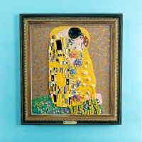 Acryl-Wand-Display f&uuml;r LEGO&reg; 31221 Gustav Klimt - Der Kuss (Acryl-Rahmen im Barockstildesign)
