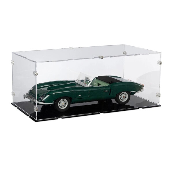 Acrylic display for LEGO&reg; 11381 Jaguar E-Type (With black floor)