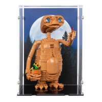 Acryl-Display f&uuml;r LEGO&reg; 21370 E.T. the Extra-Terrestrial (Mit Hintergrundbild & schwarzem Boden)