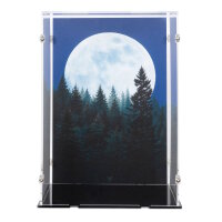 Acryl-Display f&uuml;r LEGO&reg; 21370 E.T. the Extra-Terrestrial (Mit Hintergrundbild & schwarzem Boden)