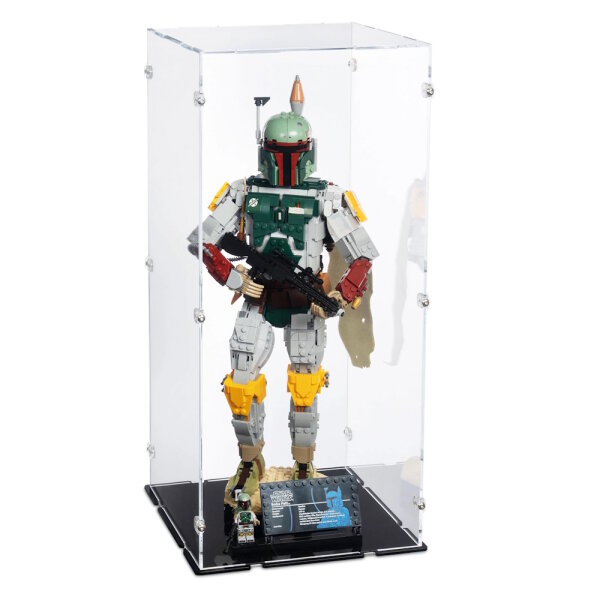 Pr&eacute;sentoir en acrylique pour LEGO&reg; 75455 Star Wars - Boba Fett (avec fond noir)