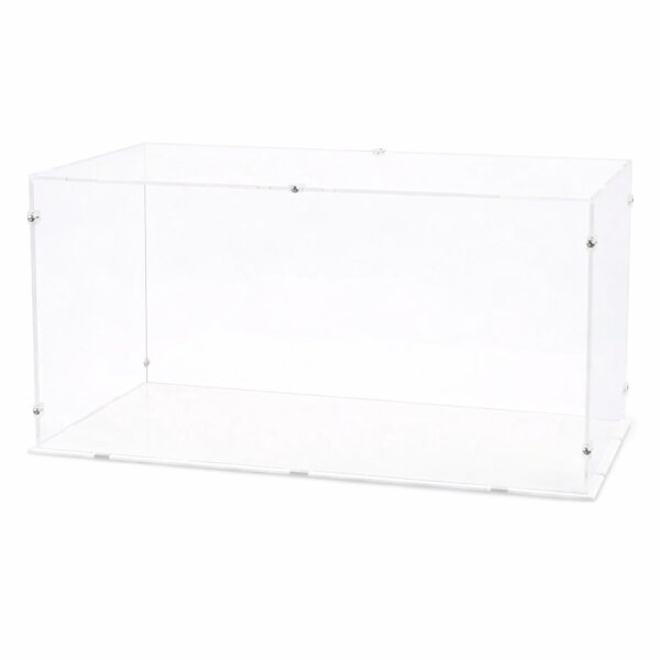 Vitrine en acrylique pour LEGO&reg; ou autres objets dexposition 49 x 28 x 31cm (avec base blance)