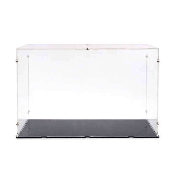 Acryl-Display f&uuml;r LEGO&reg; oder andere Ausstellungsst&uuml;cke 49 x 28 x 31 cm (Mit schwarzem Boden)