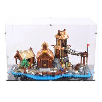 Acryl-Display f&uuml;r LEGO&reg; oder andere Ausstellungsst&uuml;cke 49 x 28 x 31 cm (Mit schwarzem Boden)
