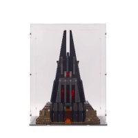 Acryl-Display f&uuml;r LEGO&reg; oder andere Ausstellungsst&uuml;cke 34 x 28 x 44 cm (Mit schwarzem Boden)