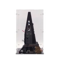 Acryl-Display f&uuml;r LEGO&reg; oder andere Ausstellungsst&uuml;cke 34 x 28 x 44 cm (Mit schwarzem Boden)