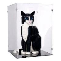 Acryl-Display f&uuml;r LEGO&reg; oder andere Ausstellungsst&uuml;cke 26 x 26 x 36 cm (Mit schwarzem Boden)