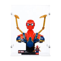 Vitrine en acrylique pour LEGO&reg; ou autres objets dexposition 20 x 15 x 25 cm (avec base blance)