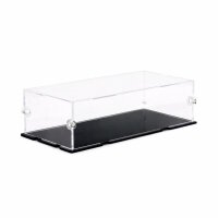 Acrylic display for LEGO&reg; or other display items 21 x 10 x 6cm (with black base)