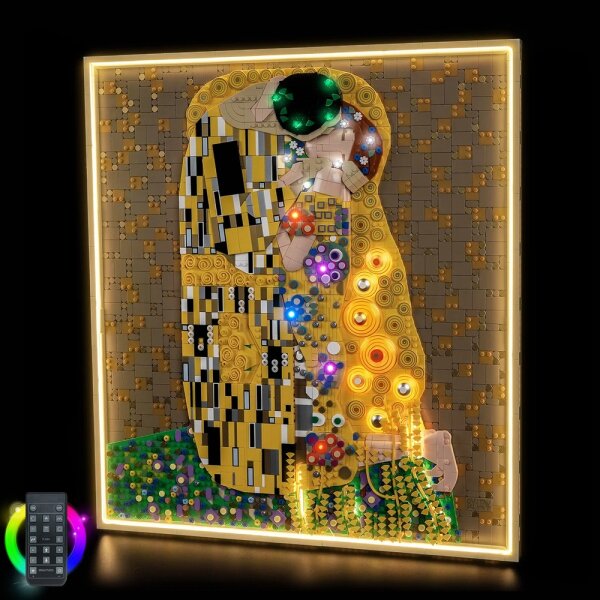 BB LED Beleuchtungs-Set f&uuml;r LEGO&reg; 31221 Gustav Klimt - Der Kuss mit Fernbedienung