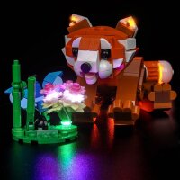 BB Set di illuminazione a LED per LEGO&reg; 31394 Adorabili animali - Panda rosso