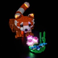 BB Set di illuminazione a LED per LEGO&reg; 31394 Adorabili animali - Panda rosso