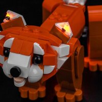 BB Set di illuminazione a LED per LEGO&reg; 31394 Adorabili animali - Panda rosso