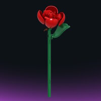 Stone Heap - Rose rouge individuelle (48 pi&egrave;ces)
